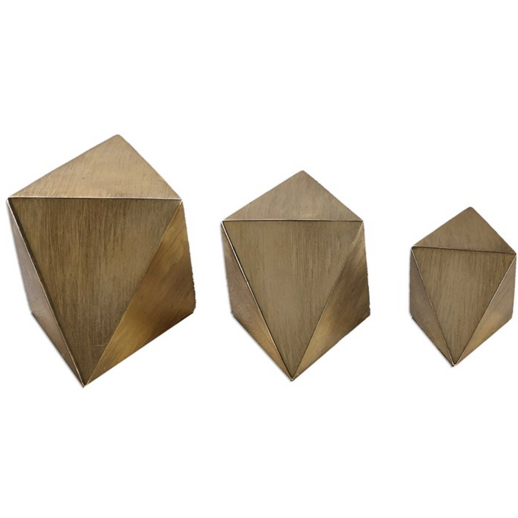 Rhombus Sculpture, set of 3