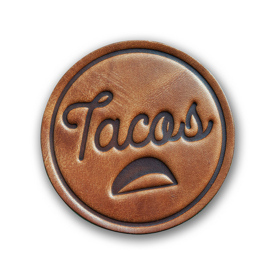 Tacos Leather Coaster