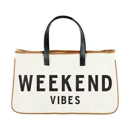 Canvas Tote- Weekend Vibes