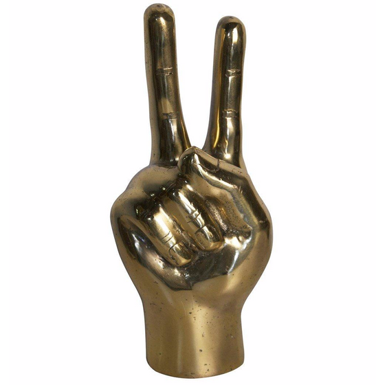 Brass Hand "Peace Sign"