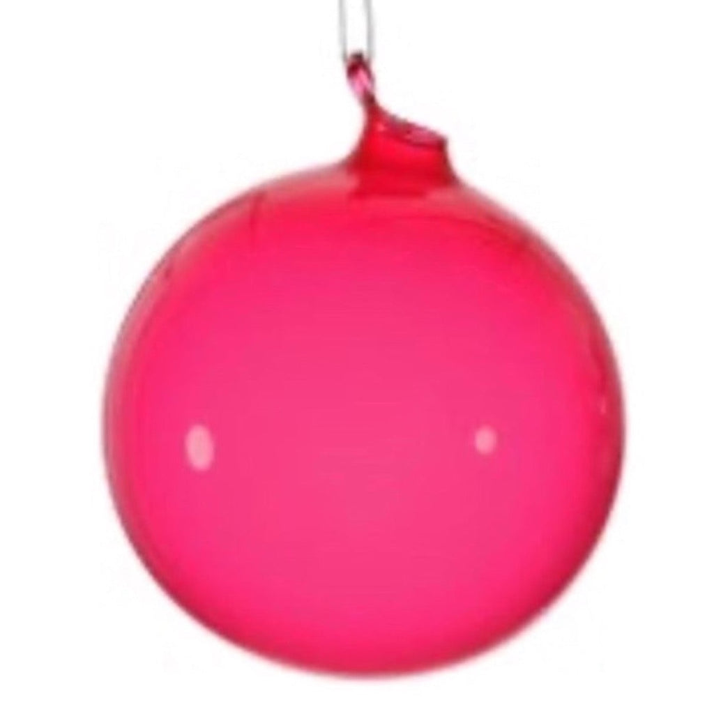 Light Berry Bubblegum Glass Ornament
